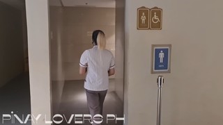 Horny Pinay Teacher fuck in mall public restroom