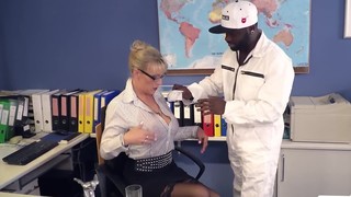 Mature manager Lana Vegas wants some giant black cock