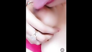 Indian Bhabhi Showing her Tits and Pussy on Tango - Hindi