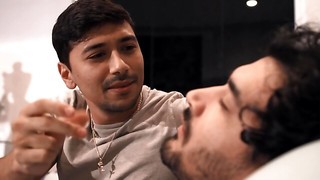 Horny dude shares his promiscuous stepmother with his finest homie